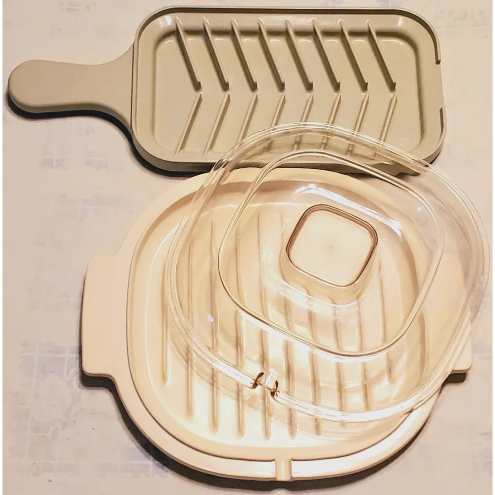 Lot 3 Microwave Cookware Rubbermaid Lid 5017 Dish 5555 Nordic Ware Grill & Bake